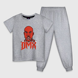 Пижама хлопковая детская DMX Red, цвет: меланж