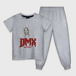 Пижама хлопковая детская DMX - Rest In Peace, цвет: меланж