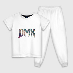 Пижама хлопковая детская DMX Color, цвет: белый