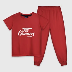 Пижама хлопковая детская Gunners Arsenal, цвет: красный