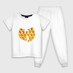Пижама хлопковая детская Wu-Tang Honey, цвет: белый