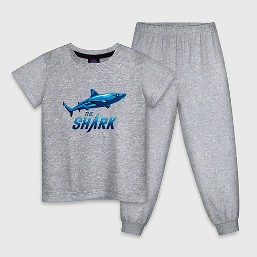 Детская пижама Акула The Shark / Меланж – фото 1