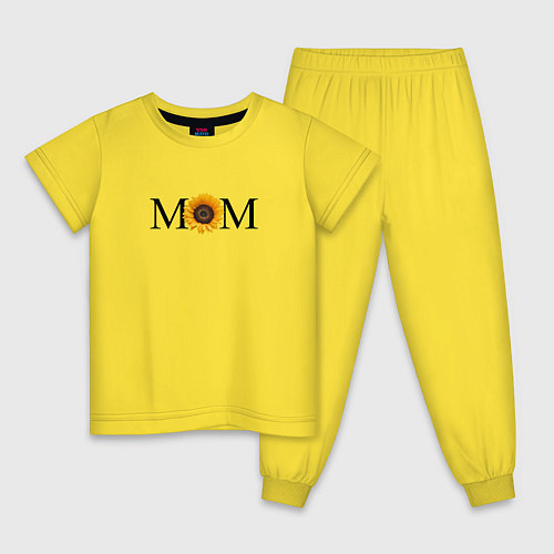 Детская пижама Мама / Желтый – фото 1