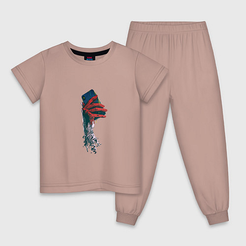 Детская пижама Делаю фото / Пыльно-розовый – фото 1