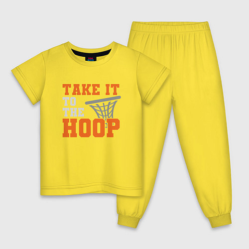 Детская пижама To The Hoop / Желтый – фото 1