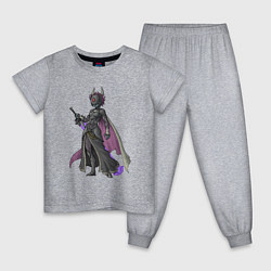 Пижама хлопковая детская Рыцарь бездны, цвет: меланж