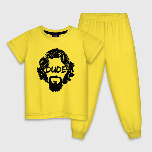 Детская пижама Dude Чувак / Желтый – фото 1