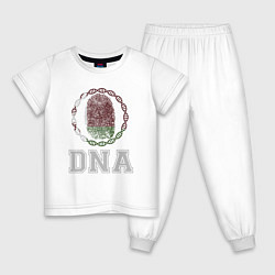 Пижама хлопковая детская Беларусь в ДНК, цвет: белый