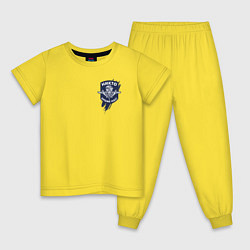 Пижама хлопковая детская ВДВ Никто, кроме нас!, цвет: желтый