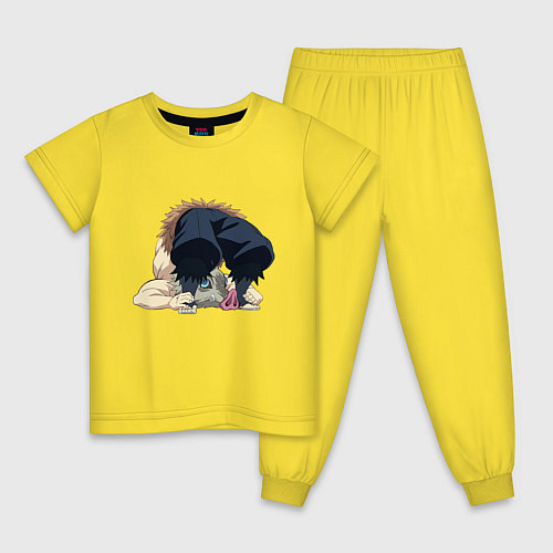 Детская пижама Клинок, рассекающий демонов / Желтый – фото 1
