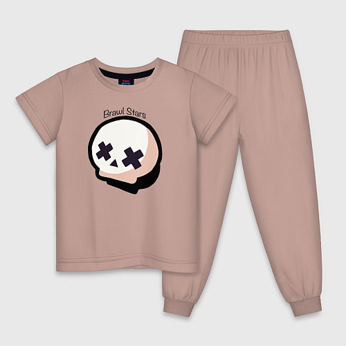 Детская пижама Бравл старс / Пыльно-розовый – фото 1