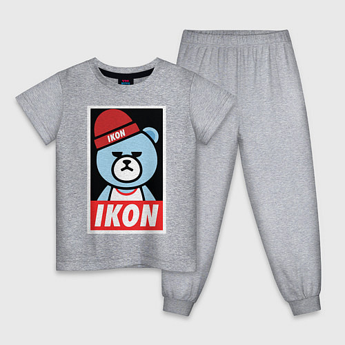 Детская пижама IKON YG Bear Dope / Меланж – фото 1