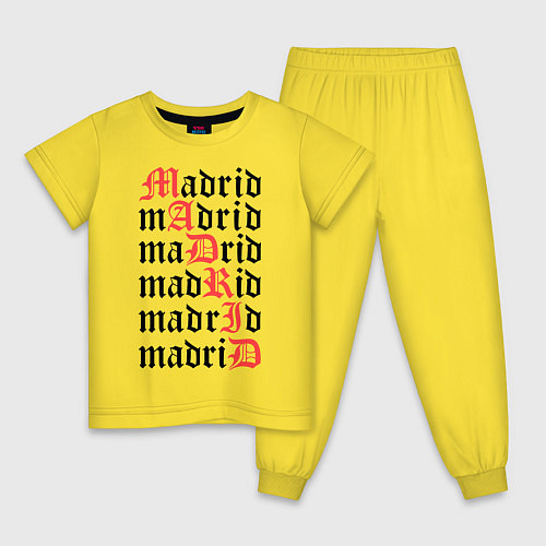 Детская пижама Real Madrid / Желтый – фото 1