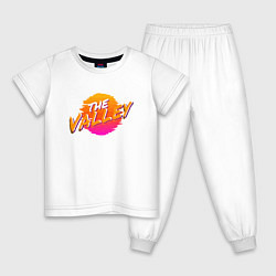 Пижама хлопковая детская The Valley - Suns, цвет: белый