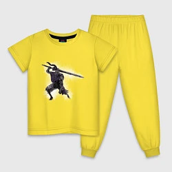 Пижама хлопковая детская Artorias, цвет: желтый
