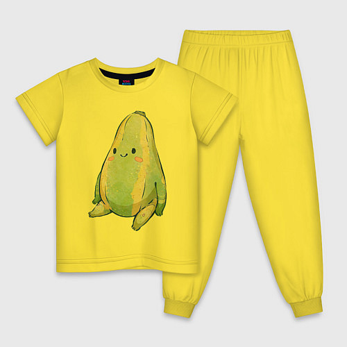 Детская пижама Папайя / Желтый – фото 1