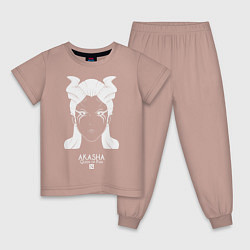 Пижама хлопковая детская Акаша из Доты 2, цвет: пыльно-розовый