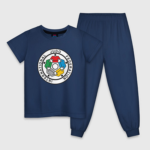 Детская пижама Judo Federation / Тёмно-синий – фото 1