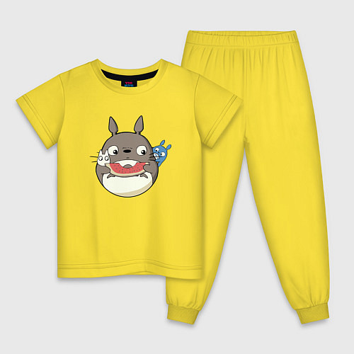 Детская пижама Тоторо с арбузиком / Желтый – фото 1