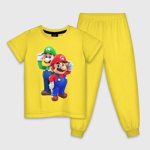 Детская пижама Mario Bros / Желтый – фото 1