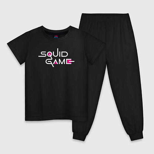 Детская пижама Squid Game: Logo / Черный – фото 1