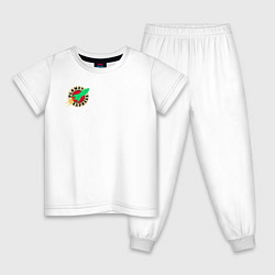 Пижама хлопковая детская Футурама - Межпланетный экспресс, цвет: белый