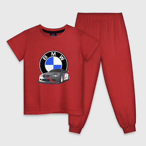 Детская пижама БМВ Е92 BMW E92 / Красный – фото 1