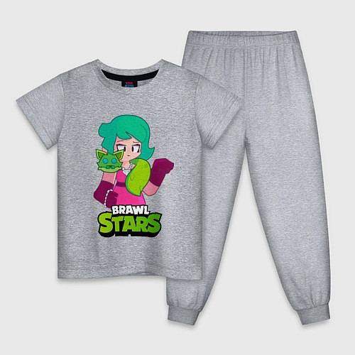 Детская пижама Лола из Brawl Stars / Меланж – фото 1