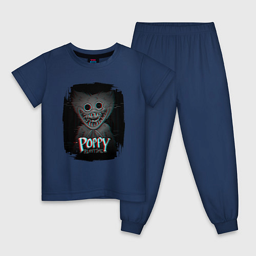 Детская пижама Poppy Playtime: Glitch / Тёмно-синий – фото 1