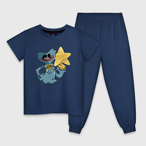 Детская пижама Huggy Wuggy Playtime / Тёмно-синий – фото 1