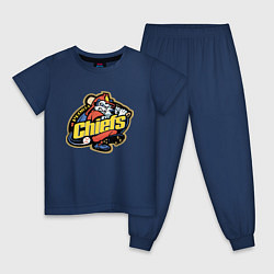 Пижама хлопковая детская Peoria Chiefs - baseball team, цвет: тёмно-синий