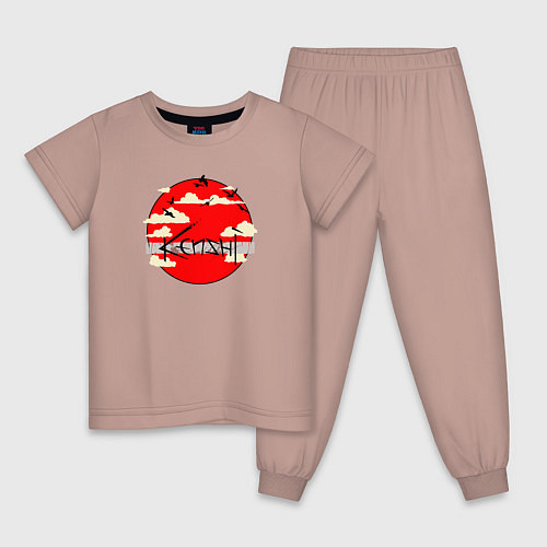 Детская пижама KENSHI Logo / Пыльно-розовый – фото 1