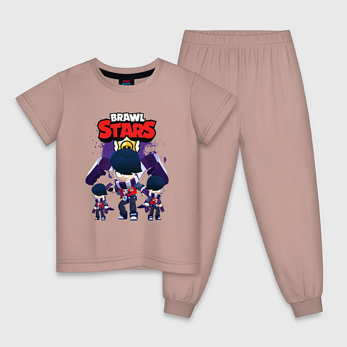 Детская пижама EDGAR EPIC HERO BRAWL STARS / Пыльно-розовый – фото 1