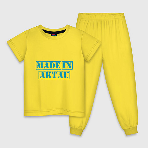 Детская пижама Актау Казахстан / Желтый – фото 1