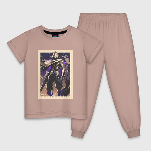 Детская пижама Omen art / Пыльно-розовый – фото 1