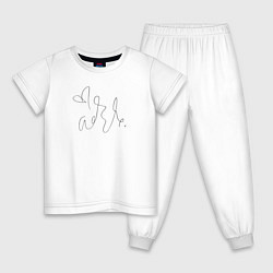 Пижама хлопковая детская Adele - Автограф, цвет: белый