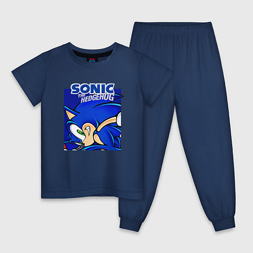 Детская пижама Sonic Adventure Sonic / Тёмно-синий – фото 1