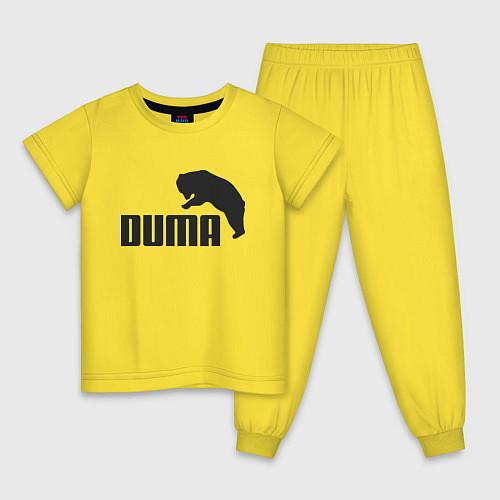 Детская пижама Duma & Bear / Желтый – фото 1