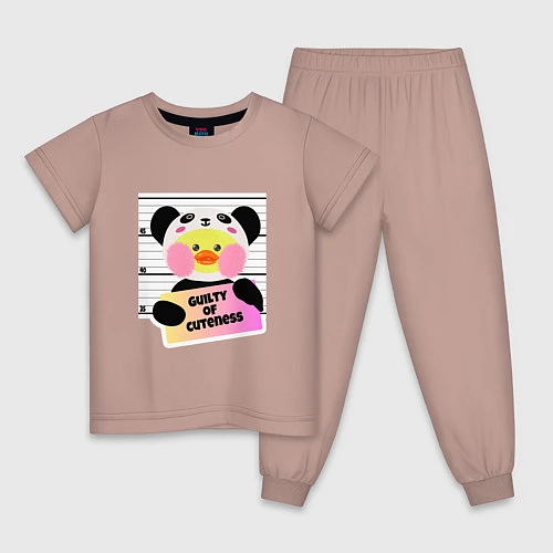 Детская пижама Лалафанфан милота / Пыльно-розовый – фото 1