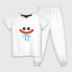 Пижама хлопковая детская Добрый Хаги Ваги, цвет: белый