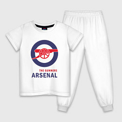 Пижама хлопковая детская Arsenal The Gunners, цвет: белый