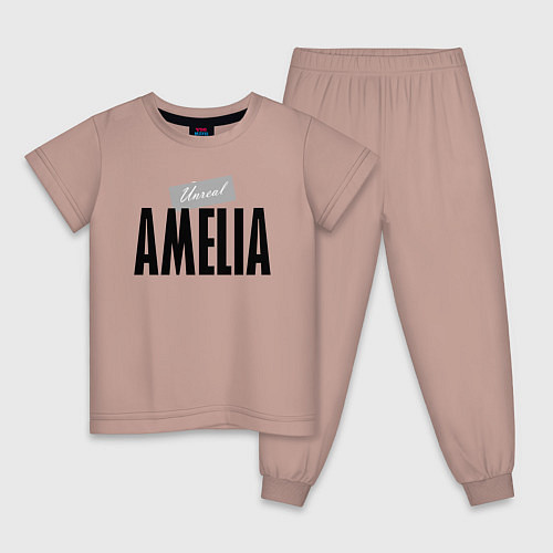 Детская пижама Unreal Amelia / Пыльно-розовый – фото 1