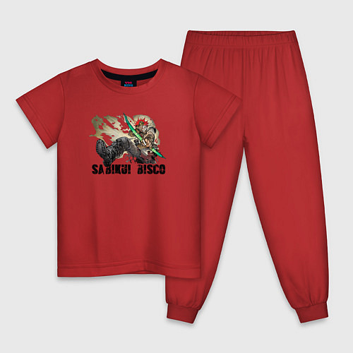 Детская пижама Sabikui Bisco / Красный – фото 1