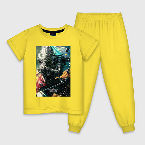 Детская пижама Elden Ring Удар рыцаря / Желтый – фото 1