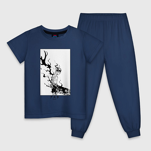 Детская пижама Опасный Аста / Тёмно-синий – фото 1