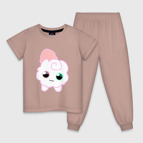 Детская пижама Toca Kitchen котик / Пыльно-розовый – фото 1