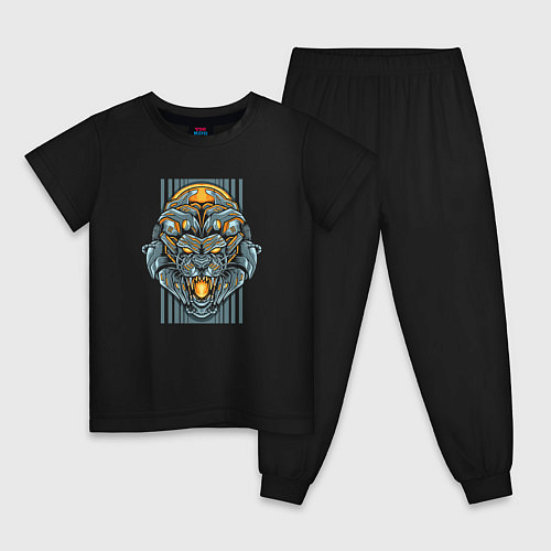 Детская пижама Lion Mecha Cyborg / Черный – фото 1