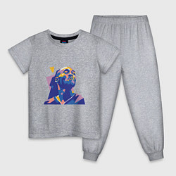 Пижама хлопковая детская Kobe Bryant Style, цвет: меланж