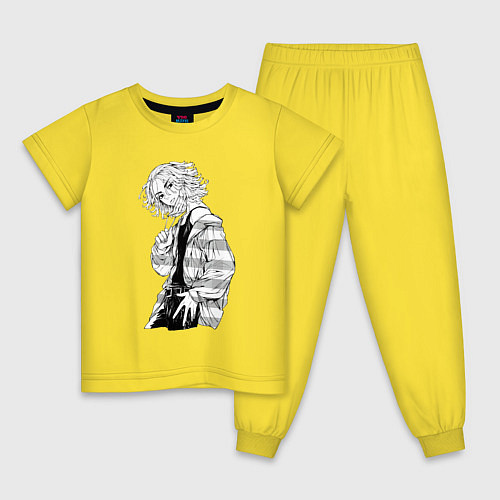 Детская пижама Майки Красавчик Токийские Мстители / Желтый – фото 1