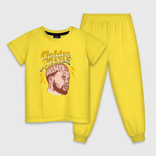 Детская пижама Golden State Mind / Желтый – фото 1